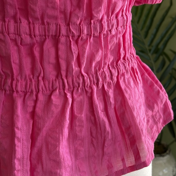 Tommy Hilfiger Pink Tonal Stripe blouse size small - Picture 3 of 7